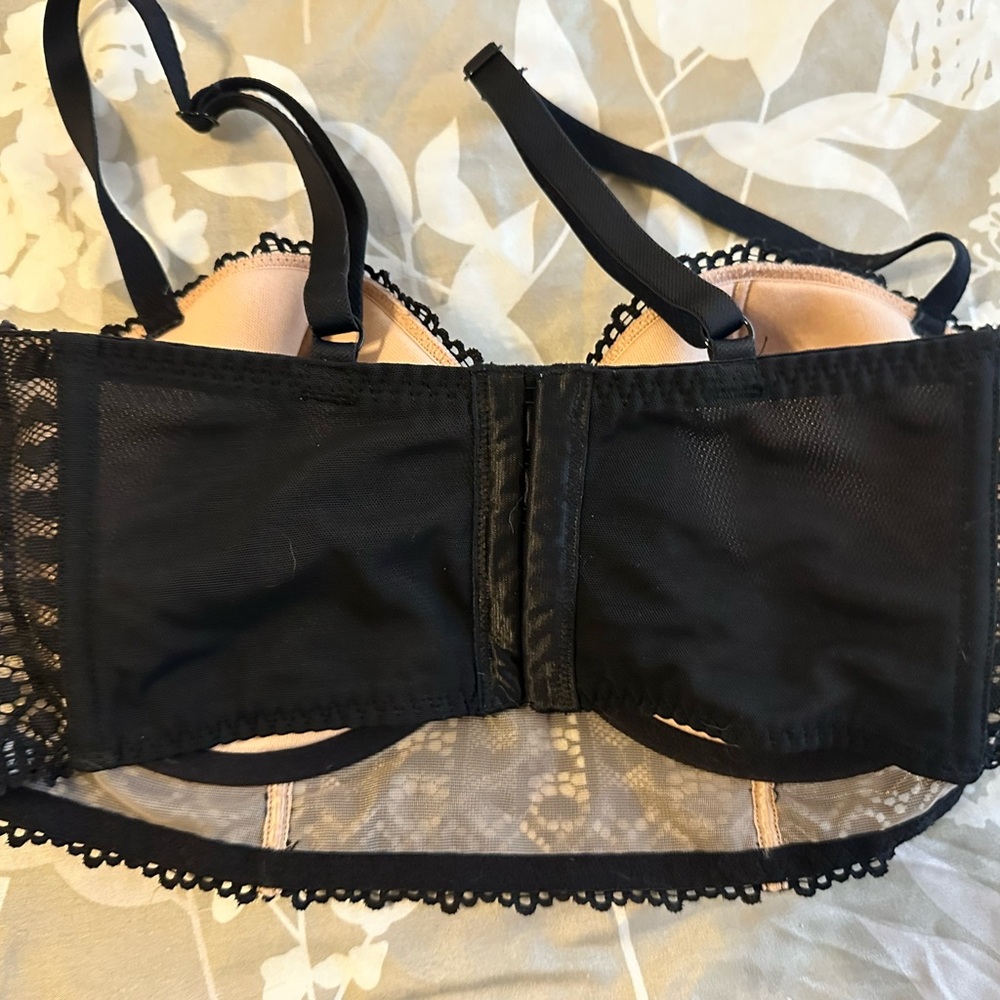 Adore Me balconet  Black Lace Bra - Picture 2 of 3